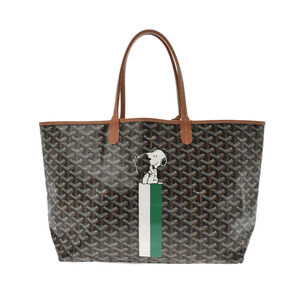 GOYARD Saint Louis Snoopy Limited Edition Marquee Black Brown Tote Bag